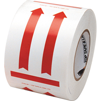 This Side Up Pictogram Special Handling Labels, 6" L x 4" W, Red on White FMT Sales Ltd