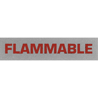 "Flammable" Special Handling Labels, 5" L x 2" W, Black on Red FMT Sales Ltd