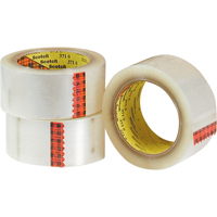 Scotch&reg; 375 Box Sealing Tape, Hot Melt Adhesive, 3.2 mils, 48 mm (1-22/25") x 50 m (164') FMT Sales Ltd