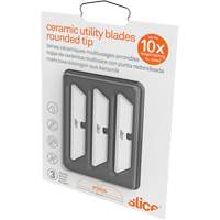 Slice Rounded Tip Replacement Blades for Ceramic Utility Knife, Single Style FMT Sales Ltd