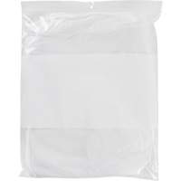 White Block Poly Bags, Reclosable, 15" x 12", 2 mils FMT Sales Ltd