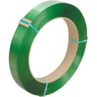 Feuillard, Polyester, 1/2" la x 3380' lo, Vert, Calibre Manuel FMT Sales Ltd