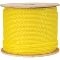 Corde jaune tress&eacute;e 1/4", Polypropyl&egrave;ne, 1300' FMT Sales Ltd