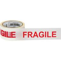 "Fragile" Box Sealing Tape, Hot Melt Adhesive, 2 mils, 48 mm (2") x 100 m (328') FMT Sales Ltd