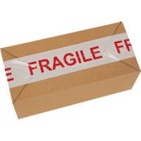 "Fragile" Box Sealing Tape, Hot Melt Adhesive, 2 mils, 48 mm (2") x 100 m (328') FMT Sales Ltd