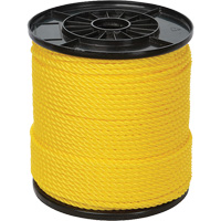 Corde torsad&eacute;e jaune &agrave; trois brins 1/4", Polypropyl&egrave;ne, 550' FMT Sales Ltd