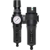 Manual Drain Filter, Regulator & Coalescing Filter with Metal Bowl Modulair 300, 1/4" NPT, 250 PSI, 5.1 fl. oz. Capacity FMT Sales Ltd
