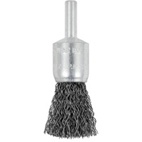Brosse &agrave; fils cr&ecirc;p&eacute;s mont&eacute;e sur mandrin E050-12, 1/2", Fils 0,012", Tige 1/4" FMT Sales Ltd