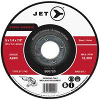 POWER ABRASIVE&reg; Grinding Wheel, 4" x 1/4", 5/8" Arbor, Type 27 FMT Sales Ltd