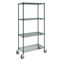 Chariots en treillis m&eacute;tallique, Fini &eacute;poxy, 36" x 80" x 24", Capacit&eacute; 800 lb FMT Sales Ltd