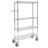 Chariots &agrave; pousser, Chrom&eacute;, 30" x 60" x 14", Capacit&eacute; 800 lb FMT Sales Ltd