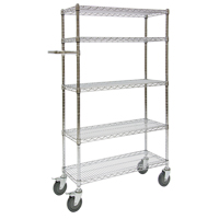 Chariots &agrave; pousser, Chrom&eacute;, 30' x 60" x 14", Capacit&eacute; 800 lb FMT Sales Ltd