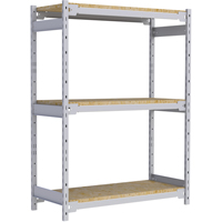 Wide Span Record Storage Shelving, Steel, 3 Shelves, 42" W x 18" D x 60" H FMT Sales Ltd