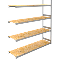 Wide Span Record Storage Shelving, Steel, 4 Shelves, 72" W x 18" D x 84" H, Add-On Kit FMT Sales Ltd