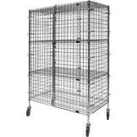 Chariot de s&eacute;curit&eacute;, Chrom&eacute;, 48" x 69" x 24", Capacit&eacute; 500 lb FMT Sales Ltd