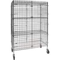 Chariot de s&eacute;curit&eacute;, Chrom&eacute;, 48" x 69" x 24", Capacit&eacute; 500 lb FMT Sales Ltd