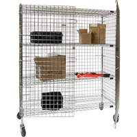 Chariot de s&eacute;curit&eacute;, Chrom&eacute;, 60" x 69" x 24", Capacit&eacute; 500 lb FMT Sales Ltd