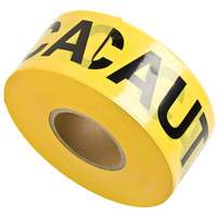 Rubans pour barricades, Anglais, 3" la x 1000' lo, 3 mils, Noir sur jaune FMT Sales Ltd
