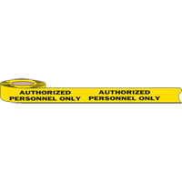 Rubans pour barricades, Anglais, 3" la x 1000' lo, 2 mils, Noir sur jaune FMT Sales Ltd