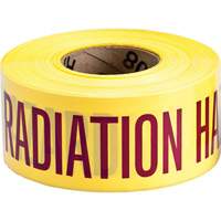 Ruban pour barricade, Anglais, 3" la x 200' lo, 3 mils, Magenta/jaune FMT Sales Ltd