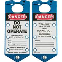 Labeled Lockout Hasps, Blue FMT Sales Ltd