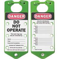 Labeled Lockout Hasps, Green FMT Sales Ltd
