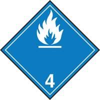 TDG Shipping Labels, Class 4.3, Water Reactive Substances, Paper FMT Sales Ltd
