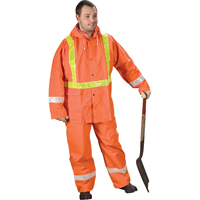 V&ecirc;tements de pluie pour la circulation Tornado, PVC, Petit, Orange haute visibilit&eacute; FMT Sales Ltd