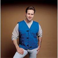 ALLEGRO INDUSTRIES Cooling Vests With Insert Pockets, Large, Royal Blue FMT Sales Ltd
