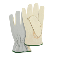 Gants de conducteur &agrave; dos fendu, Moyen, Paume en Cuir fleur de vache FMT Sales Ltd