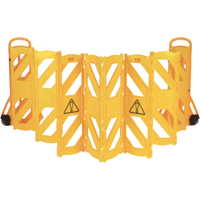 Portable Mobile Barriers, 13' L, Plastic, Yellow FMT Sales Ltd
