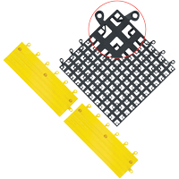 Carrelage no 560 ErgoDeck , PVC, 1-1/2' la c, 1-1/2' lo, 7/8" &eacute;paisseur, Noir FMT Sales Ltd