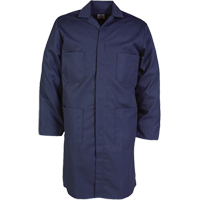 100% Cotton Shop Coats, Cotton, Size 34, Navy Blue FMT Sales Ltd