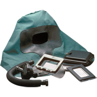 Cagoule &agrave; longueur d'&eacute;paule pour respirateur &agrave; adduction d'air Abrasi-Blast, Moyen, Coiffe souple, Bavette Simple FMT Sales Ltd