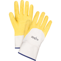 Gants enduits au fini rugueux, 10/T-Grand, R&ecirc;vetement Latex de caoutchouc, Enveloppe en Coton FMT Sales Ltd