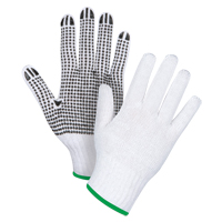 Gants tricot&eacute;s &agrave; pois, Poly/coton, Un c&ocirc;t&eacute;, Calibre 7, Moyen FMT Sales Ltd