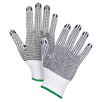 Gants tricot&eacute;s deux c&ocirc;t&eacute;s &agrave; pois, Poly/coton, Deux c&ocirc;t&eacute;s, Calibre 7, Moyen FMT Sales Ltd