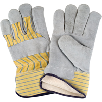 Gants d'ajusteur doubl&eacute;s pour l'hiver, T-Grand, Paume en Cuir de vache refendu, Doublure en Molleton de coton FMT Sales Ltd