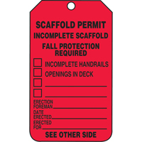 &eacute;tiquettes de s&eacute;curit&eacute; d'inspection et de contr&ocirc;le de l'&eacute;tat de l'&eacute;quipement, Plastique, 3-3/8" la x 5-7/8" h, Anglais FMT Sales Ltd