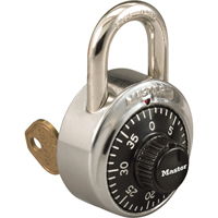 Padlock, Combination, Hardened Steel, 1-7/8" Width FMT Sales Ltd