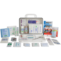 Trousses de premiers soins pour entrepreneur, Dispositif m&eacute;dical Classe 1, Boîte en plastique FMT Sales Ltd