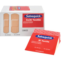 Syst&egrave;mes de distribution de bandages Salvequick - recharges st&eacute;riles, Rectangulaire/carr&eacute;e, Tissu, St&eacute;rile FMT Sales Ltd