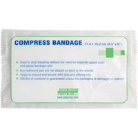 Pansements compressifs, embouts gaufr&eacute;s, Couper au besoin lo x 4-1/2" la FMT Sales Ltd
