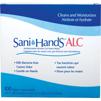 Lingettes antimicrobiennes pour les mains Sani-Hands ALC, Pochette FMT Sales Ltd
