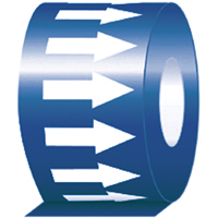 &eacute;tiquette de tuyauterie, 108', Blanc/bleu FMT Sales Ltd