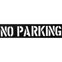 Pochoirs pour parc de stationnement, Anglais, 12" FMT Sales Ltd