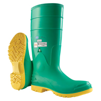 Bottes aux genoux Hazmax 16", PVC, Embout Acier, Pointure 14, Semelle R&eacute;sistant aux perforations FMT Sales Ltd
