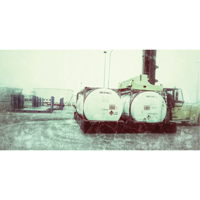 Single ISO Tank Berm, 3590 gal. Capacity, 24' W x 10' L x 24" H, L-Bracket FMT Sales Ltd