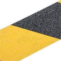 Ruban antid&eacute;rapant de premi&egrave;re qualit&eacute;, 2" x 60', Noir & jaune FMT Sales Ltd