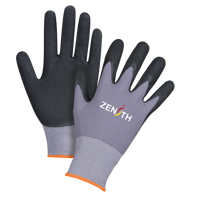 Gants ZX-1 de premi&egrave;re qualit&eacute; compatibles avec les &eacute;crans tactiles, 7/Petit, R&ecirc;vetement Nitrile/Mousse de nitrile, Calibre 15, Enveloppe en Nylon FMT Sales Ltd
